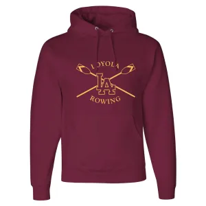 50/50 Hooded Loyola Rowing Big Print Hoodie