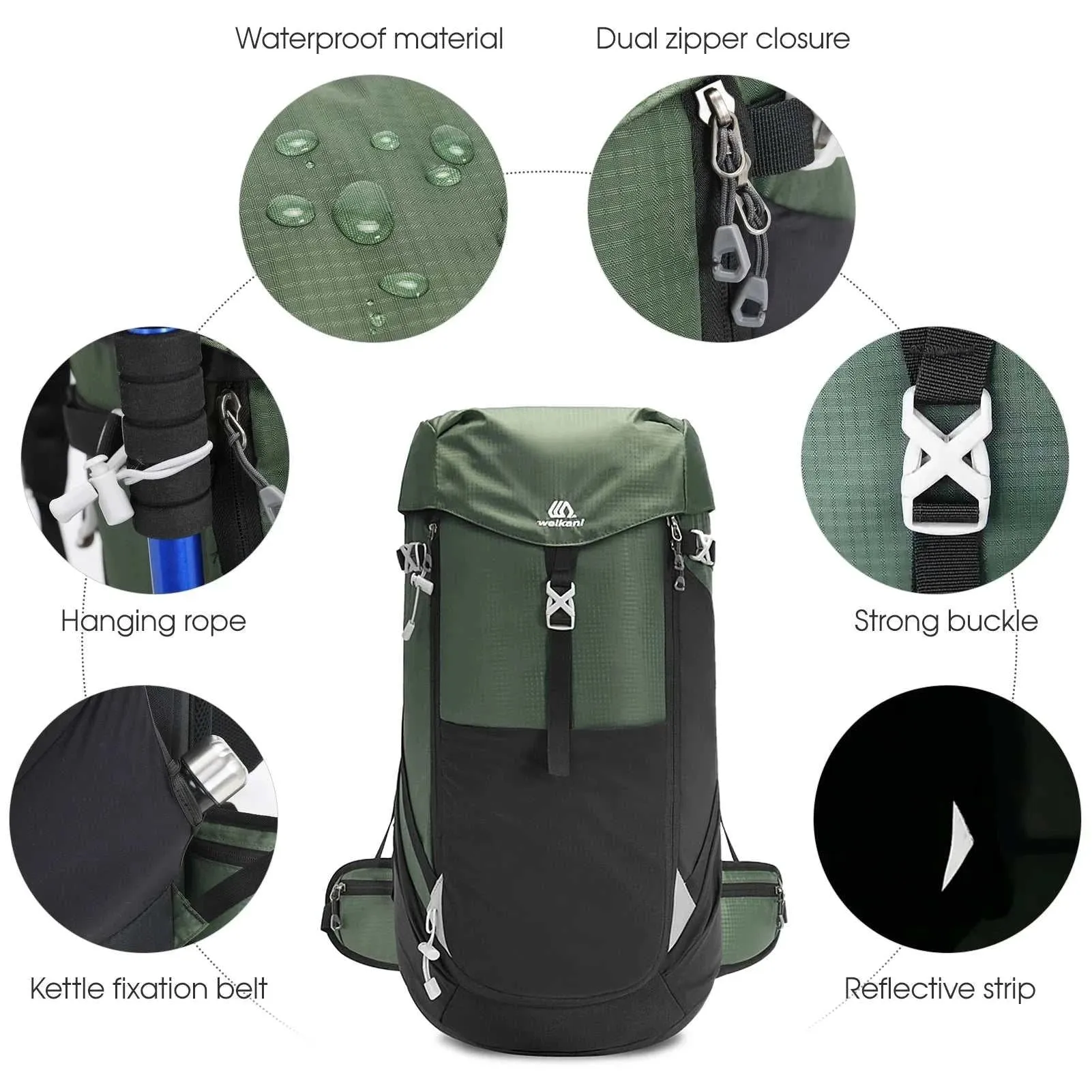 50L Waterproof Mountain Backpack