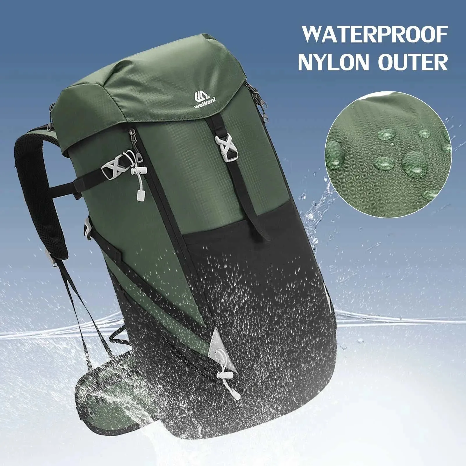 50L Waterproof Mountain Backpack
