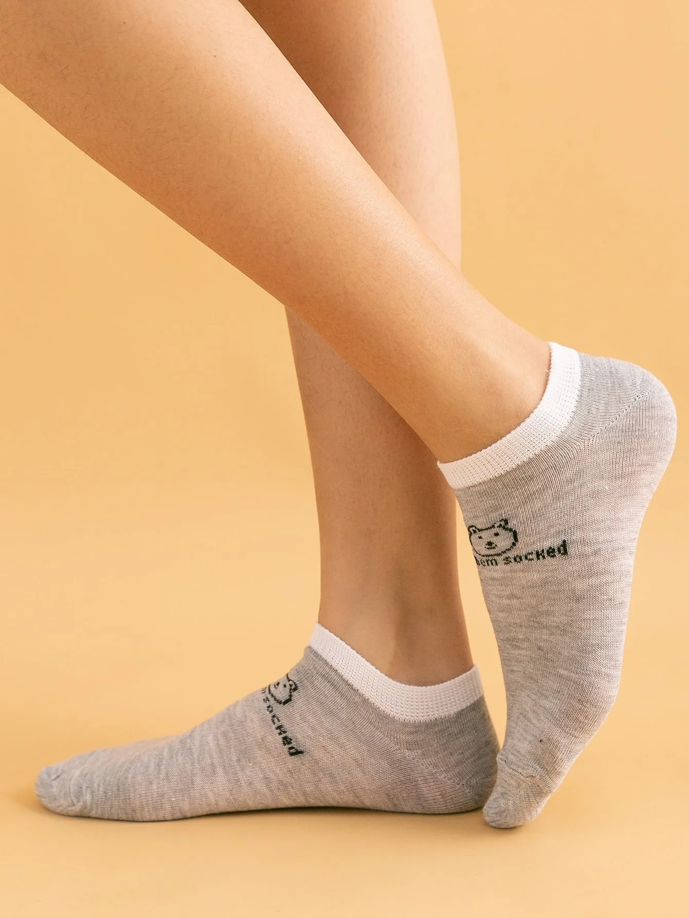 5pairs Umbrella Tree Bear Socks Silly Socks for Women Funky Socks Funny Socks