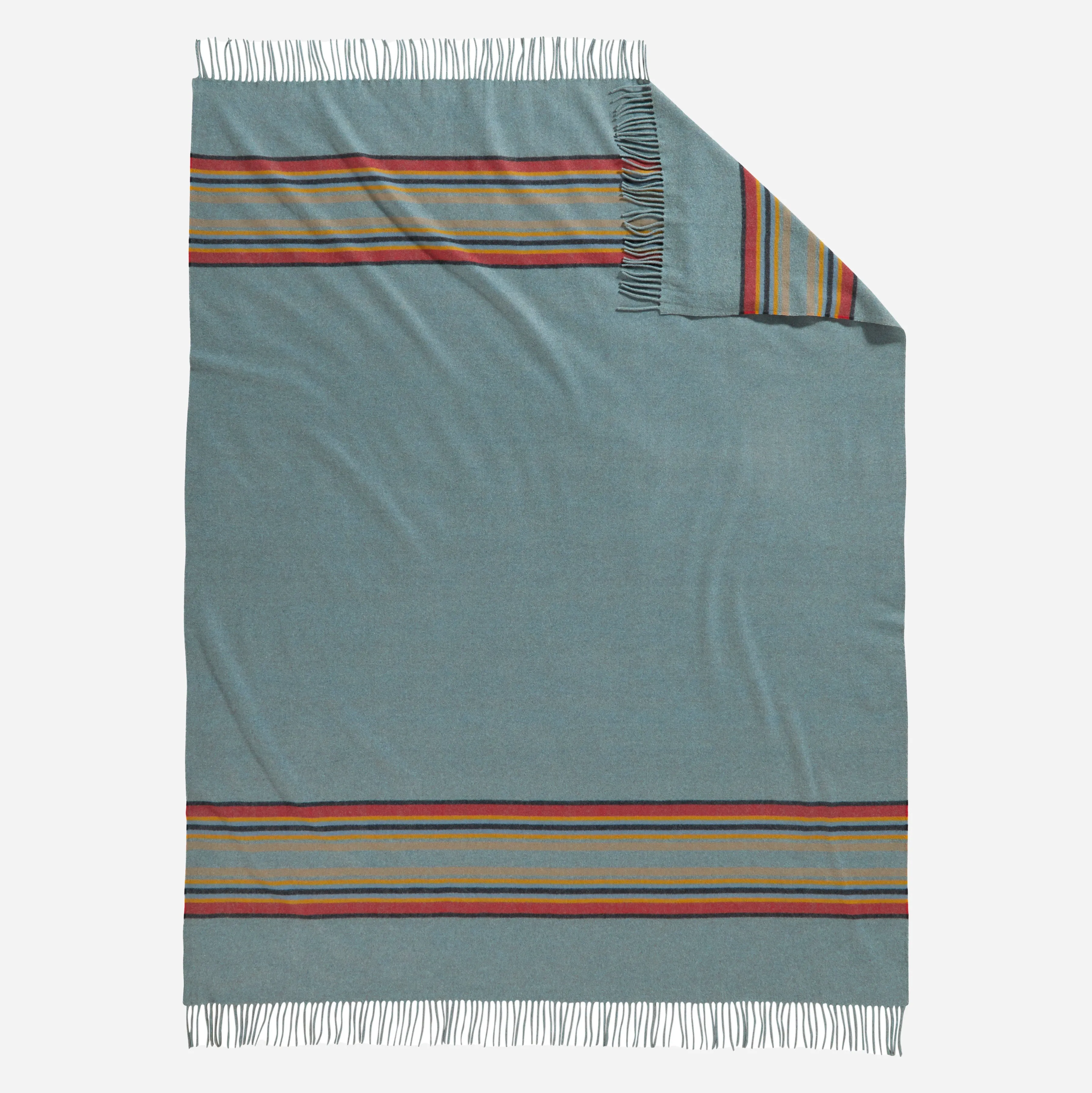 5TH AVENUE THROW - GREEN HEATHER