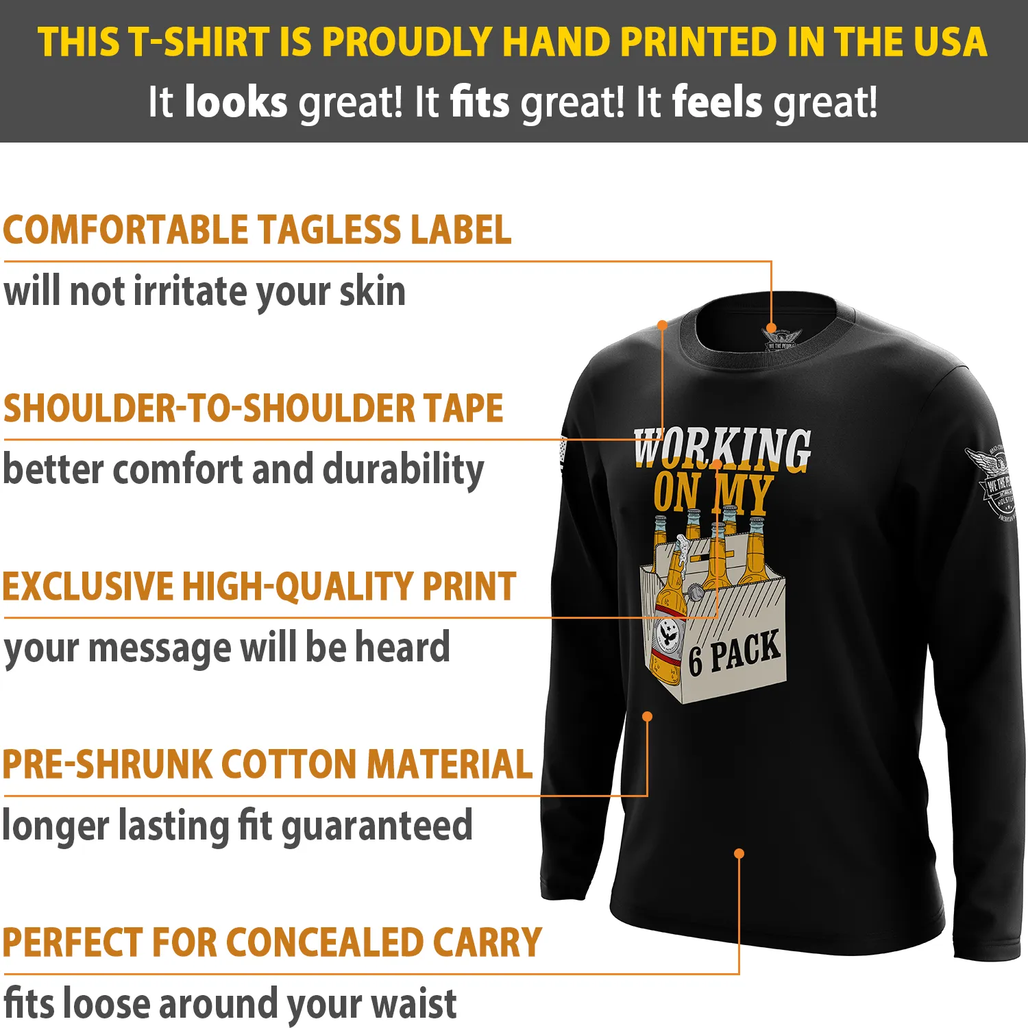6 Pack Long Sleeve Shirt
