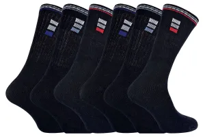 6 Pairs Mens 019 Classic Sport Socks (6-11 / White)