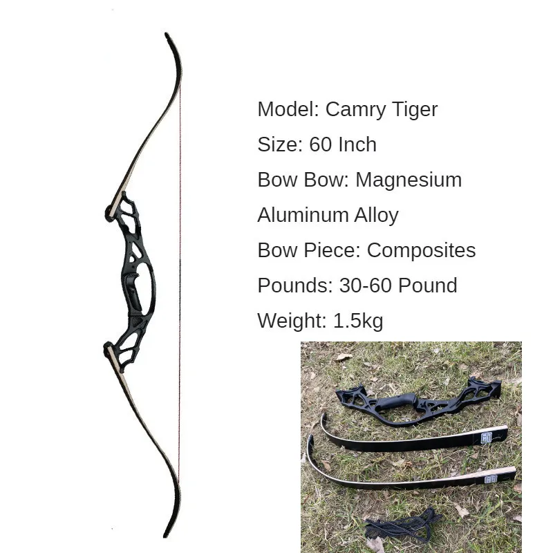 🎯62inch Archery 30-60LBS Recurvebow Shooting Range