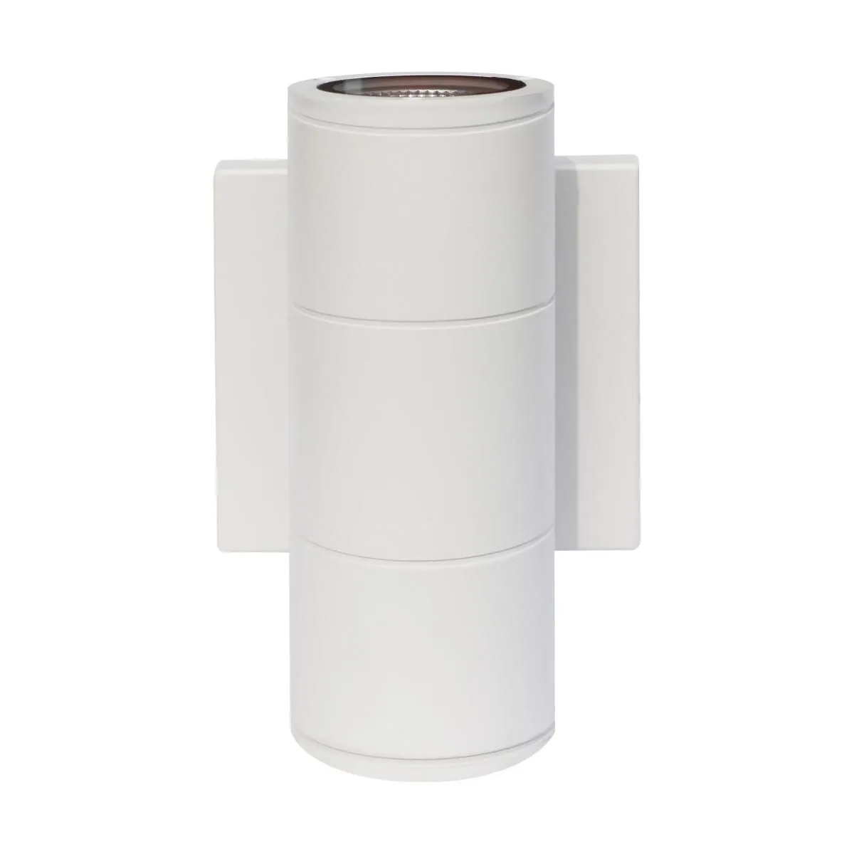 7 In 2 Lights LED Outdoor Cylinder Wall Light Up/Down Lights White Finish