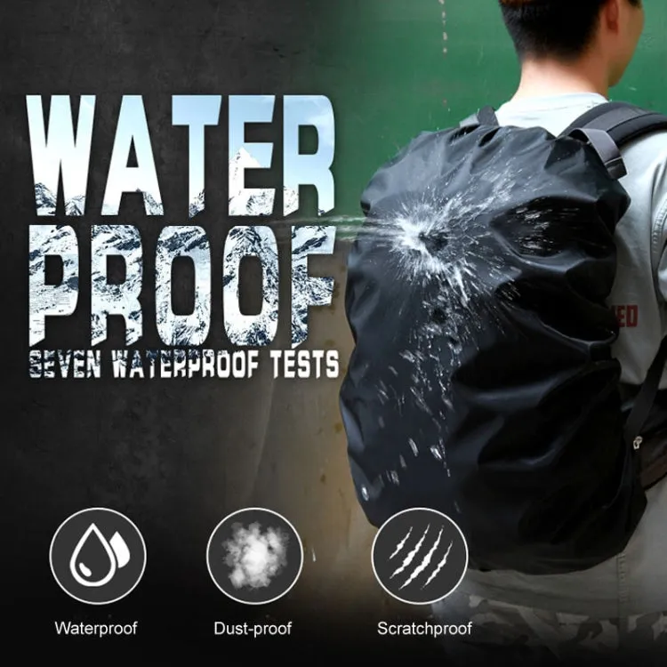 70L Adjustable Waterproof Dustproof Backpack  Rain Cover Portable Ultralight Protective Cover(Black)