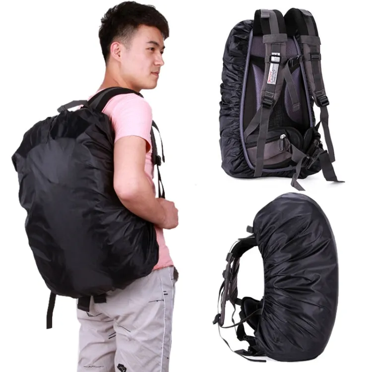 70L Adjustable Waterproof Dustproof Backpack  Rain Cover Portable Ultralight Protective Cover(Black)