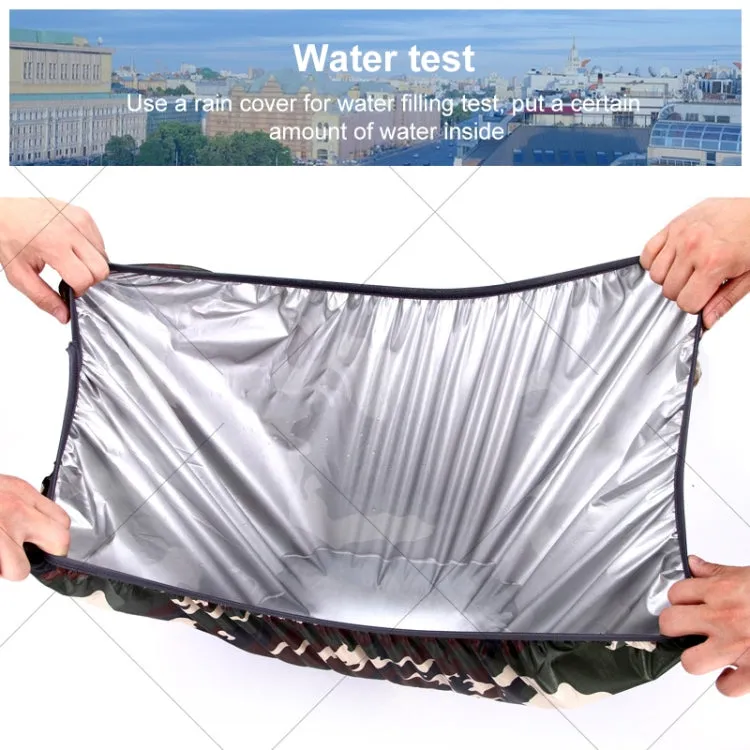 70L Adjustable Waterproof Dustproof Backpack  Rain Cover Portable Ultralight Protective Cover(Black)