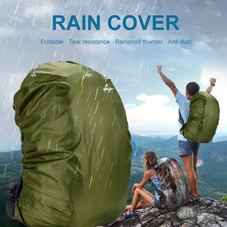 70L Adjustable Waterproof Dustproof Backpack  Rain Cover Portable Ultralight Protective Cover(Black)