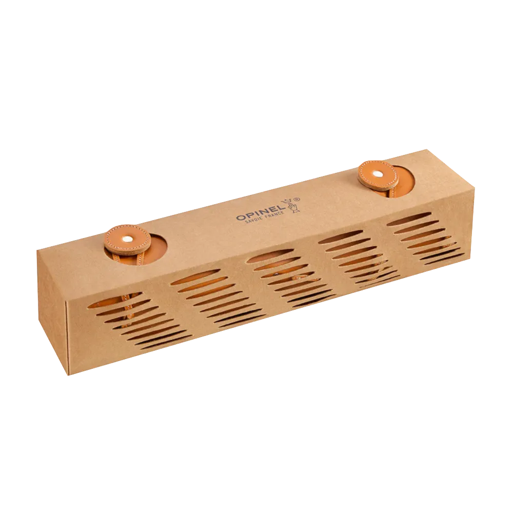 8-Slot Leather Chef Knife Carrier