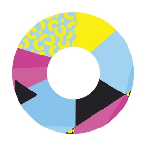 90's Neon Patch  Tape Designed for the FreeStyle Libre 2