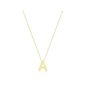 9ct Yellow Gold Initial Necklace NK435/A