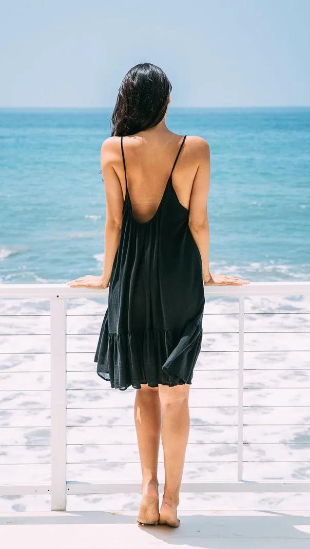 9Seed St. Tropez Ruffle Mini Black
