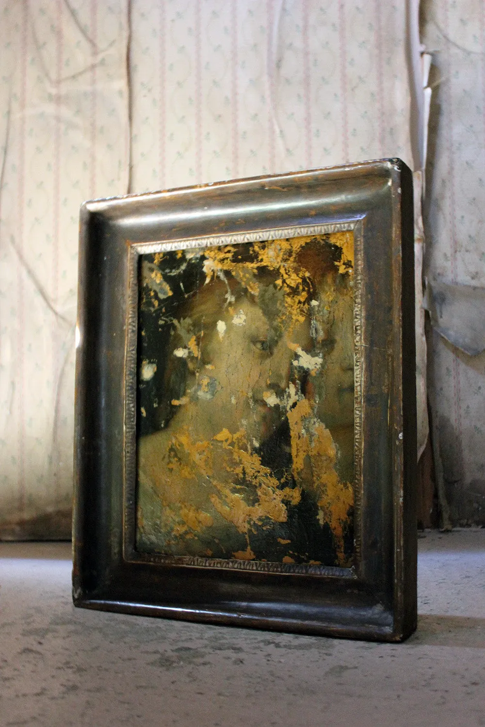 A 16thC Renaissance Italian School Oil Canvas Laid to Panel Study of Two Ladies