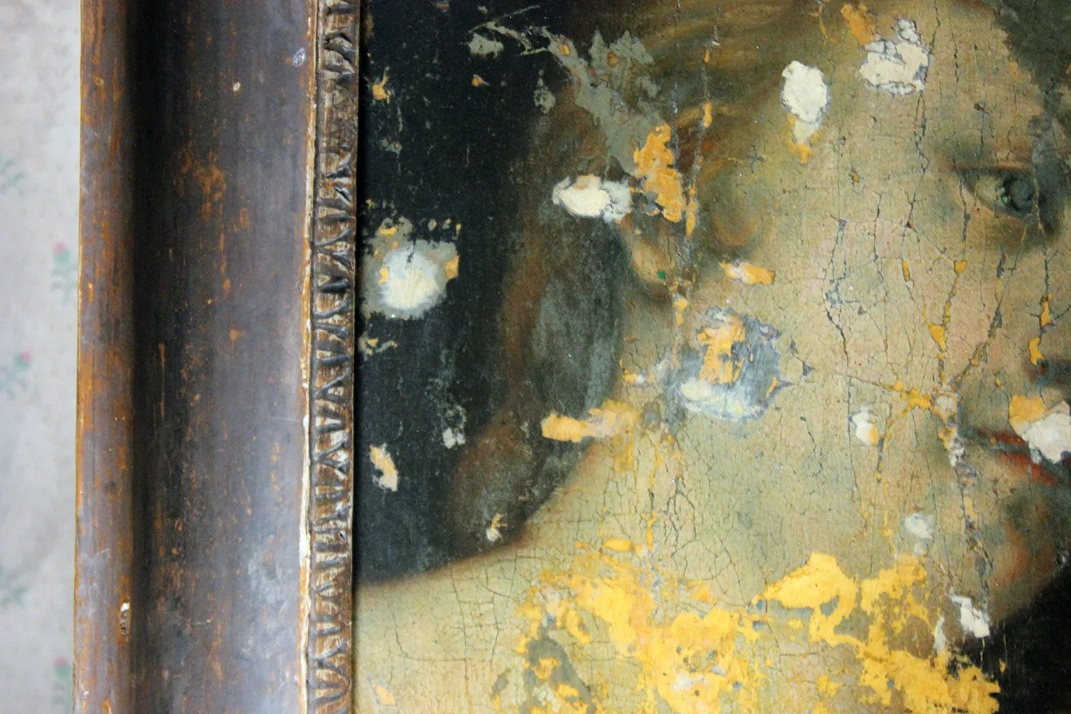 A 16thC Renaissance Italian School Oil Canvas Laid to Panel Study of Two Ladies