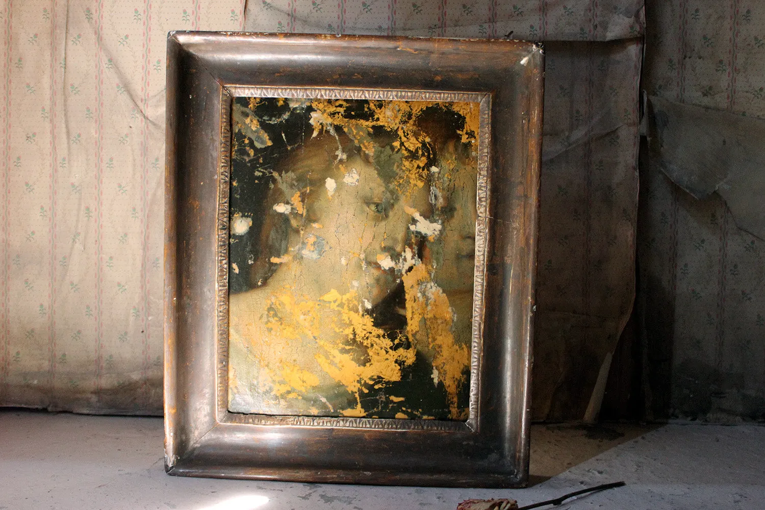 A 16thC Renaissance Italian School Oil Canvas Laid to Panel Study of Two Ladies