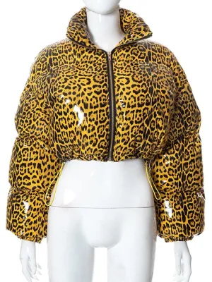 A Cheetah Down Bubble Jacket