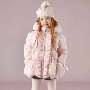 A DEE - Thea Front Frill Short Jacket - Pale Pink