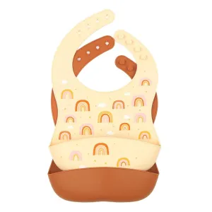 A Little Lovely Company Silicone Bibs Set of 2: Rainbows