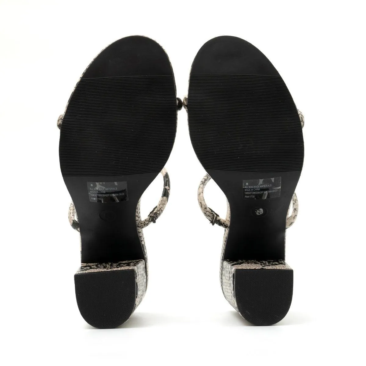 A New Day Strap High-Heel Shoes Leather Multicolour Colour For Women