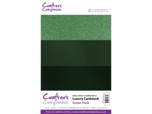 A4 Luxury Mixed Green Card - 30 Pack