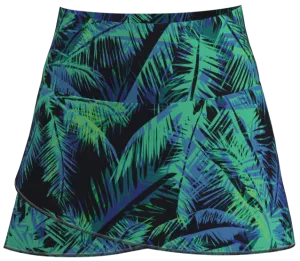 AB SPORT Women's Tropical Palm Print Tennis Skirt BSKT03-TROP2