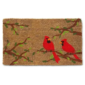 Abbott Cardinal Pair in Branch Doormat 18"x30"
