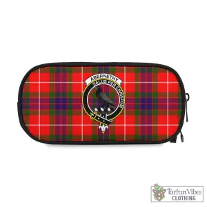 Abernethy Tartan Pen and Pencil Case with Family Crest