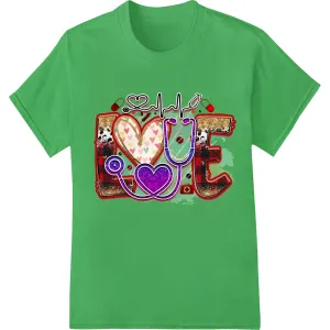 Abstract Love: Valentine's Day Heat Transfer by Super DTF