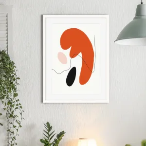 Abstract Shapes Texture Framed Art