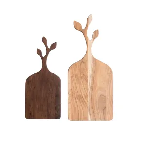 Acacia Wood Cheese Board with Branch Handle