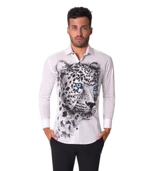 Ace Leopard White Shirt