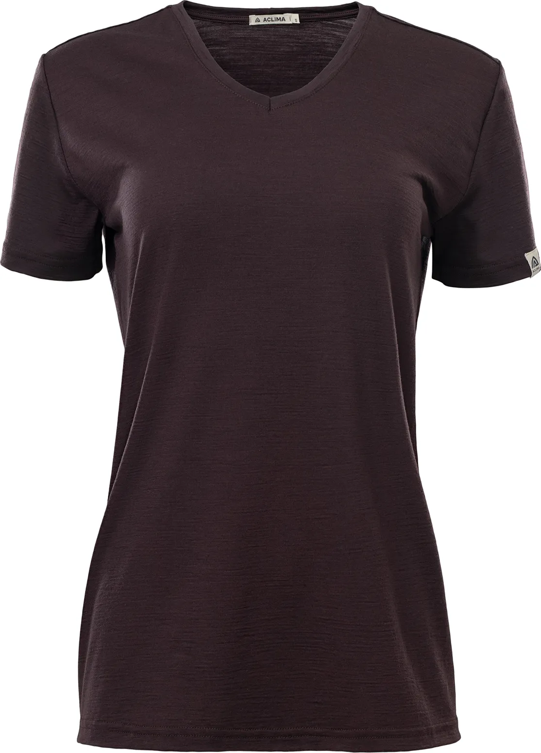 Aclima Women&#x27;s LightWool 180 Loose Fit Tee Chocolate Plum | Buy Aclima Women&#x27;s LightWool 180 Loose Fit Tee Chocolate Plum here | Outnorth