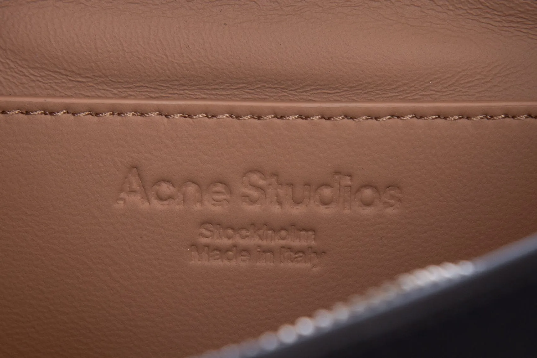 Acne Studios Black Leather Platt Mini Shoulder Handbag