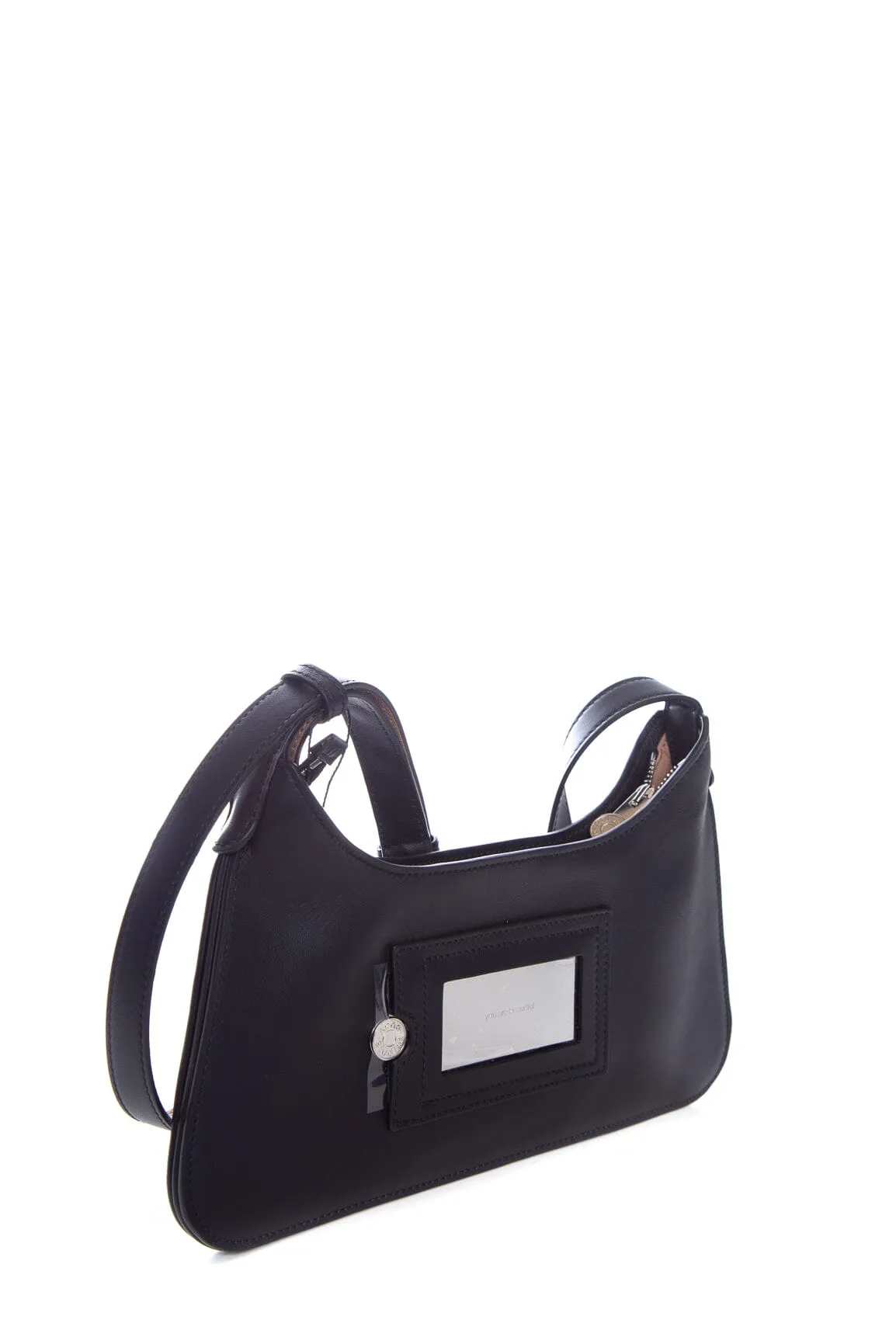 Acne Studios Black Leather Platt Mini Shoulder Handbag