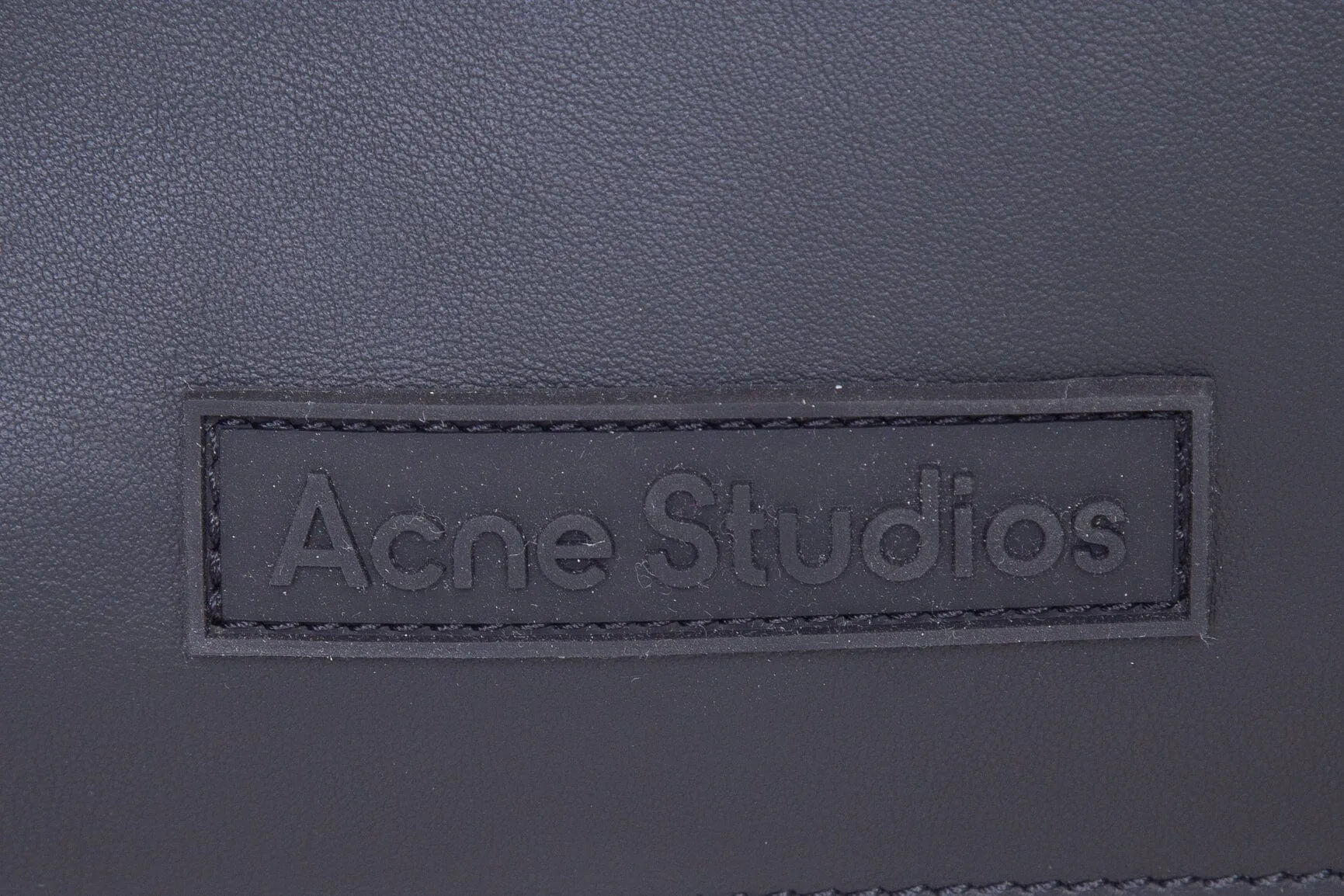 Acne Studios Black Leather Platt Mini Shoulder Handbag