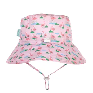 ACORN DANCING FLAMINGO BROAD BRIM BUCKET HAT