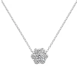 Acotis Silver Pendant Rhodium Plated Zirconia G3319
