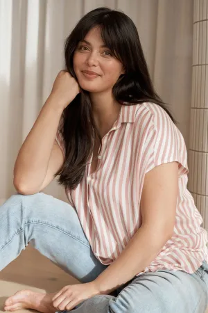 Ada Relaxed Fit Maternity & Nursing Shirt