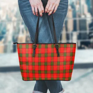 Adair Tartan Leather Tote Bag