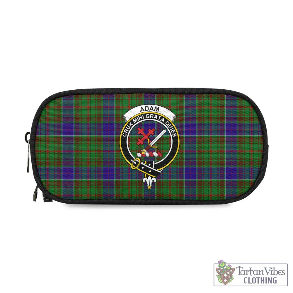 Adam Tartan Pen and Pencil Case with Family Crest