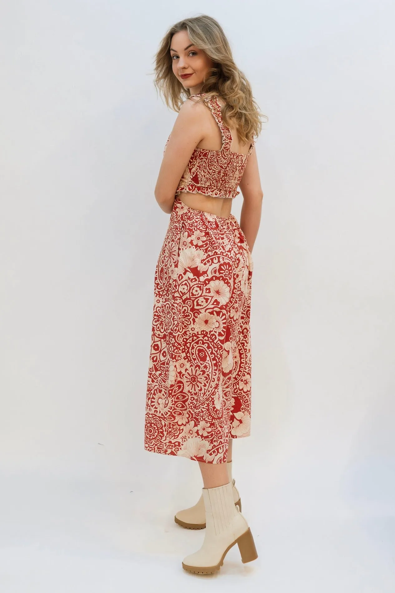 Adelaide Printed Midi Dress