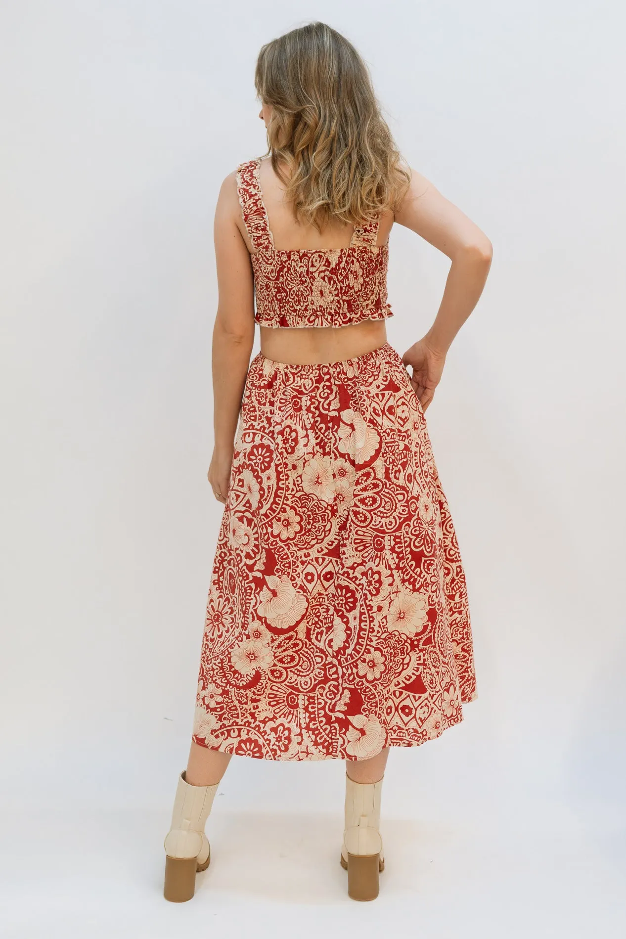 Adelaide Printed Midi Dress