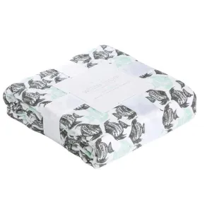 Aden and Anais White Label Classic Muslin Dream Blanket - Seaside