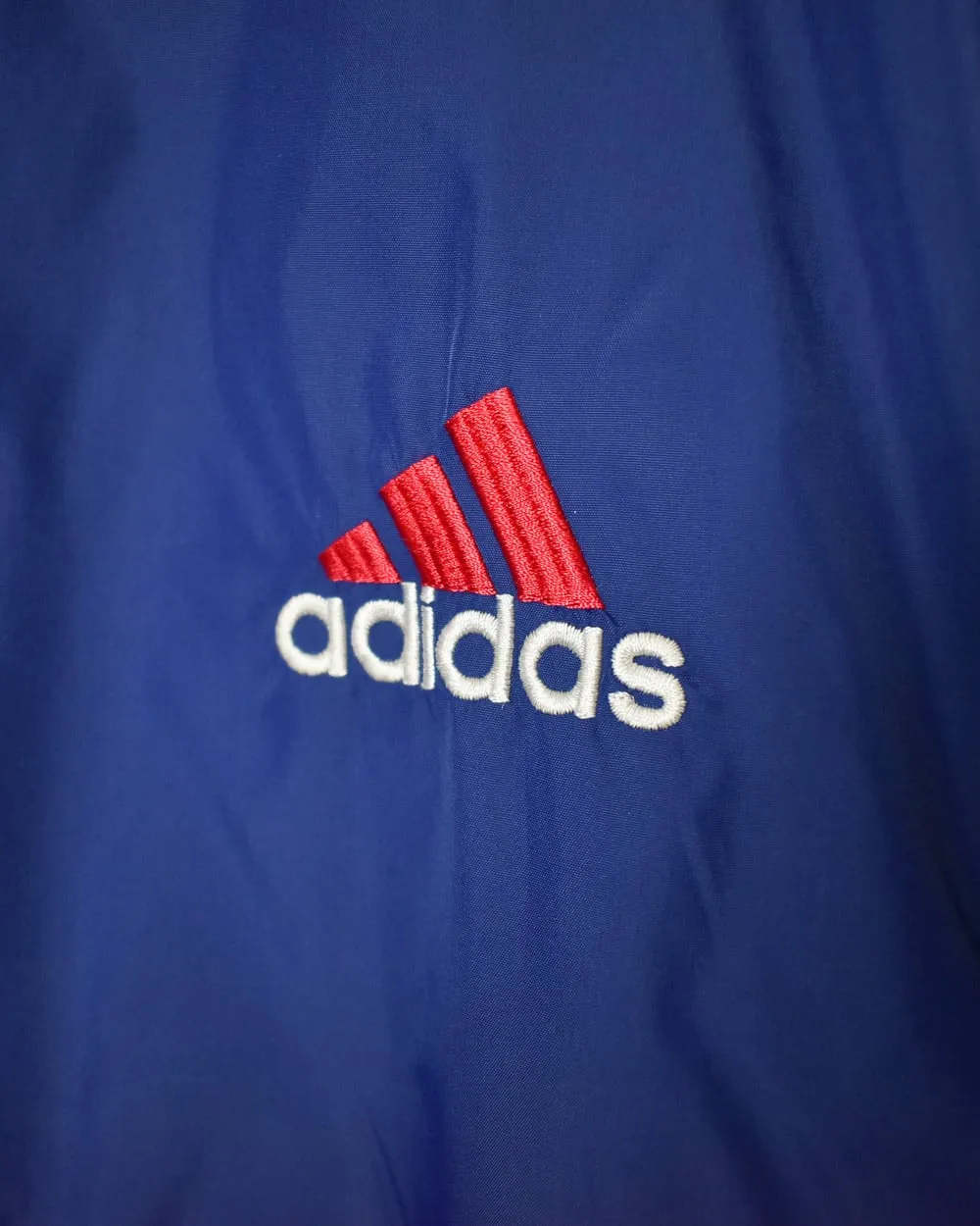 Adidas 1/4 Zip Fleece Lined Windbreaker Jacket - Large