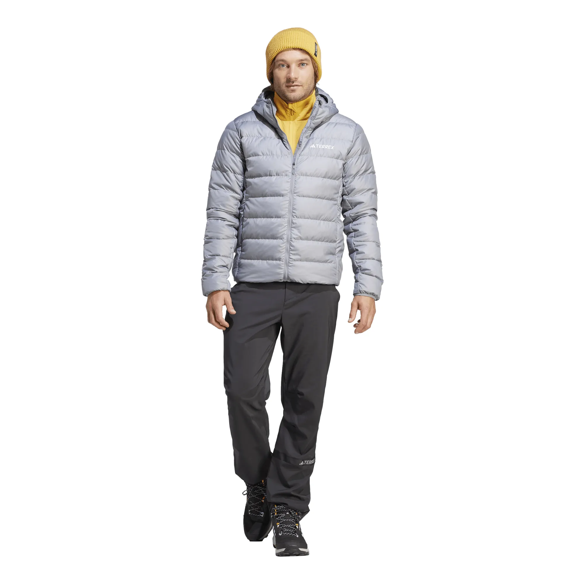 Adidas Men&#x27;s Terrex Multi Light Down Hooded Jacket Grey | Buy Adidas Men&#x27;s Terrex Multi Light Down Hooded Jacket Grey here | Outnorth