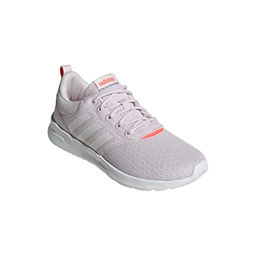 adidas Women's QT Racer 2.0 Running Shoe, Almost Pink/White/Turbo, 12
