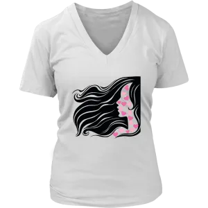 Adorable Women's Day V-neck T-shirt