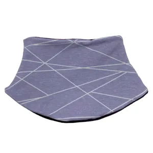 Adult Handmade Neck Warmer Lines All Over Lavender