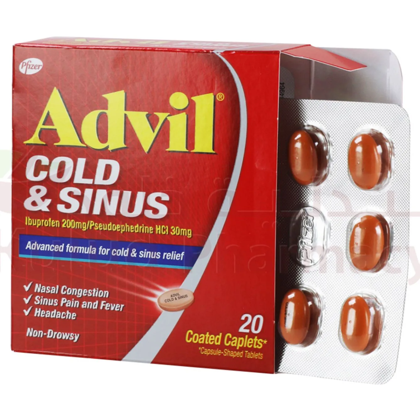 Advil Cold And Sinus Caplet 20 PC